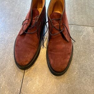 Heschung Men's (or women’s) Genet Brown/auburn Suede boots